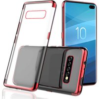 Hot Selling Electroplated Clear Soft TPU Phone Case Back Cover For Samsung Galaxy S10 Plus