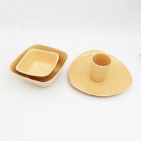 Renewable Green Living 100% Compostable Reusable Bamboo Fiber Tableware