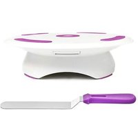 Plastic adjustable cake turntable/plastic tilting cake stand for cake decoration
