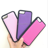 For iPhone 7 phone cases hot sale colorful saffiano high quality phone cover soft genuine leather case for i7 plus