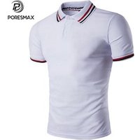 Solid Short Sleeve Polo Shirt