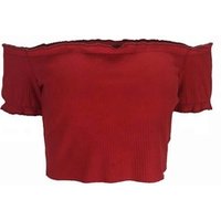 Slash Neck Off Shoulder Short Sleeve Summer Top