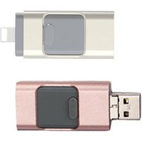 Hot! OTG USB Flash Drive ForiPhone 16GB 32GB 64GB USB Memory Stick 3in1 OTG for Android micro jack PC Pendrive 128GB 256GB