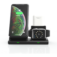Wireless charging Pad for I- watch for Airdpod 3 in 1 wireless charging stand for iPhone multiple chargers
