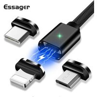 Essager Magnetic Micro USB Type C IOS Cable 3A Fast Charging Data Cable for iPhone Samsung Huawei Xiaomi
