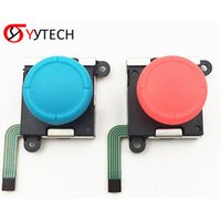 SYYTECH Red Blue thumb Stick Cap Button Module Control Replacement 3D Analog Joystick for Nintendo Switch