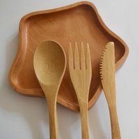 Bamboo Tableware Set Fork Spoon Knife