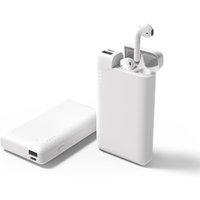 phone earphone Two-in-one promotional smart Light thin polymer portable10000mah power bank