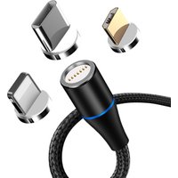 Factory mobile phone accessories charger wholesale magnetic usb cable high speed usb charging cable 360 degree micro usb cable