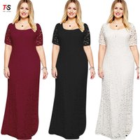 Plus Short Sleeve Lace Dress
