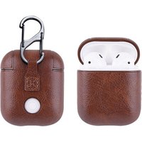 Shockproof Drop Proof Anti-Lost Carabiner Leather Protective Case For Apple Earphone Airpods Accessories