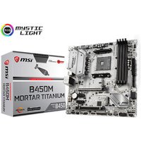 MSI AMD B450M MORTAR TITANIUM 64GB DDR4 AM4 M ATX Desktop Gaming Motherboard