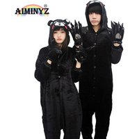 Kumamon Bear Flannel Hooded Pyjama Set