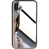 Fashion Tempered Glass Make-up Mirror Phone Case For iPhone XS MAX XR X 8 7 6 Plus