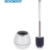 Durable Round Head TPR Toilet Brush Set Bathroom Cleaning