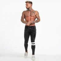 Slim Straight Ripped Jeans