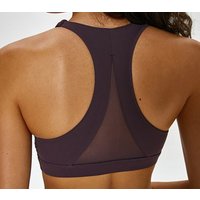 Wholesale custom private label women sexy mesh sports yoga bra with removable pads