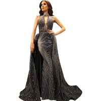 Elegant High Neck Mermaid Prom Dress
