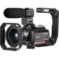ORDRO AC5 12X Optical Zoom Ultra HD 1080P 60FPS Camcorder 4k Video Camera with Microphone Wide Angle Lens
