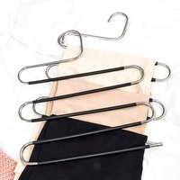 S Shape Pants Hanger 5 Layers S Hangers Closet Magic Space Saver