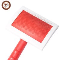 Extra large size Plastic Handle Pet Dog Animal Long Hair Grooming wood cat slicker brush