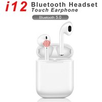 Wireless Bluetooth Earphone 5.0 Wireless Earbuds Headsets in-Ear Earphone i12 i9S for Android/iPhone Phones