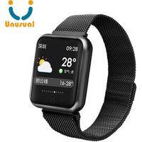P68 heart rate monitor blood pressure ip68 smart watch