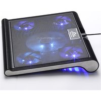 Coolcold ice magic 5 fans led laptop cooler pad for ipad