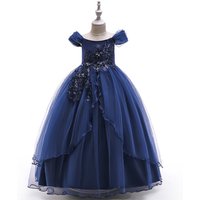 Floral Princess Tulle Party Gown
