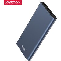 Joyroom ultra thin phone logo usb custom portable mini powerbank metal power bank charger 10000mah