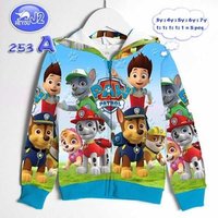 Printed Cartoon Polyester Hoodie Jacket