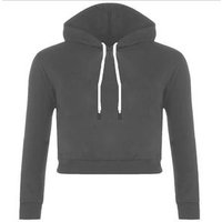 Cotton Pullover Crop Top Hoodie Tracksuit