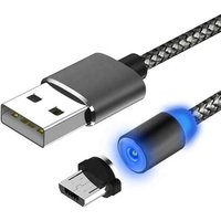 Magnetic micro usb braided micro to usb A 2.0 fast charging cable