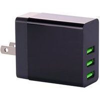 3 USB Charger LED digital display travel charger support wall charge 2.4A digital display current voltage universal charge