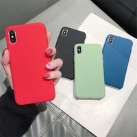 High quality wholesale price Fashion Simple Waterproof pure Color Style of Protective Cover for iphone x case