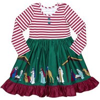 2018 Autumn Style 100% Cotton Christmas Dress