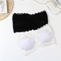 Lace Strapless Tube Top Bra