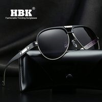 HBK 2019 Men's gafas oculos de sol masculino Brand Designer Pilot Polarized Male Sun Glasses Eyeglasses Cool Men Gift PM0072