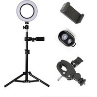 6" LED Selfie Ring Light for Live Stream/Makeup/YouTube Video, Dimmable Beauty Ringlight with Tripod Stand Cell Phone Holder