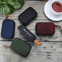 2019 Hot Selling Promotional Gift Fabric texture Portable Wireless Speaker Mini Bluetooths Speaker with FM/USB/TF