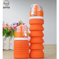 Silicone Collapsible Foldable Sports Water Bottle