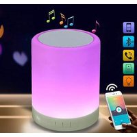 Touch Sensor Dimmable 6 Colors Smart Wireless Bluetooth Dancing Light Speaker, LED Night Light Bluetooth Speaker