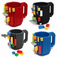 UCHOME Special Offer Creative DIY Lego Coffee Mug Build-On Brick Building Block Mug factory sell