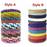 Creative Leather Mosquito Repellent wristband Band Bracelets Anti Mosquito Pure Natural Adults Children Wrist band Pest Control