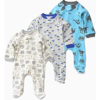 Organic Cotton Romper Zipper Footed Design