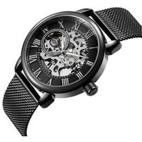 MG.ORKINA men's popular brand watch stainless steel manual mechanical hollow watch