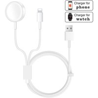 UCABLE free shipping 2 in 1 mobile phone fast charging cable magnetic wireless charger pad for watch