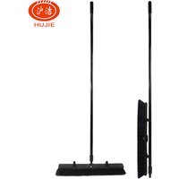 18 inch Stiff Industrial Floor Broom 58 inch Iron Handle