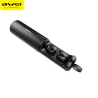 AWEI OEM/ODM Factory Manufacturing Sport Stereo tws bluetooth earphone with charging case