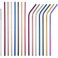 Reusable Stainless Steel Drinking Straws Cleaning Brush